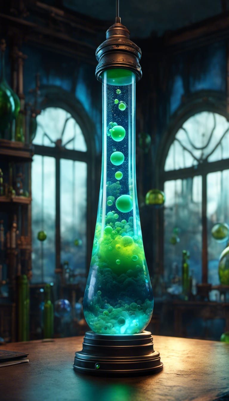 Lava Lamp Abomination Rises from Haunted Lab