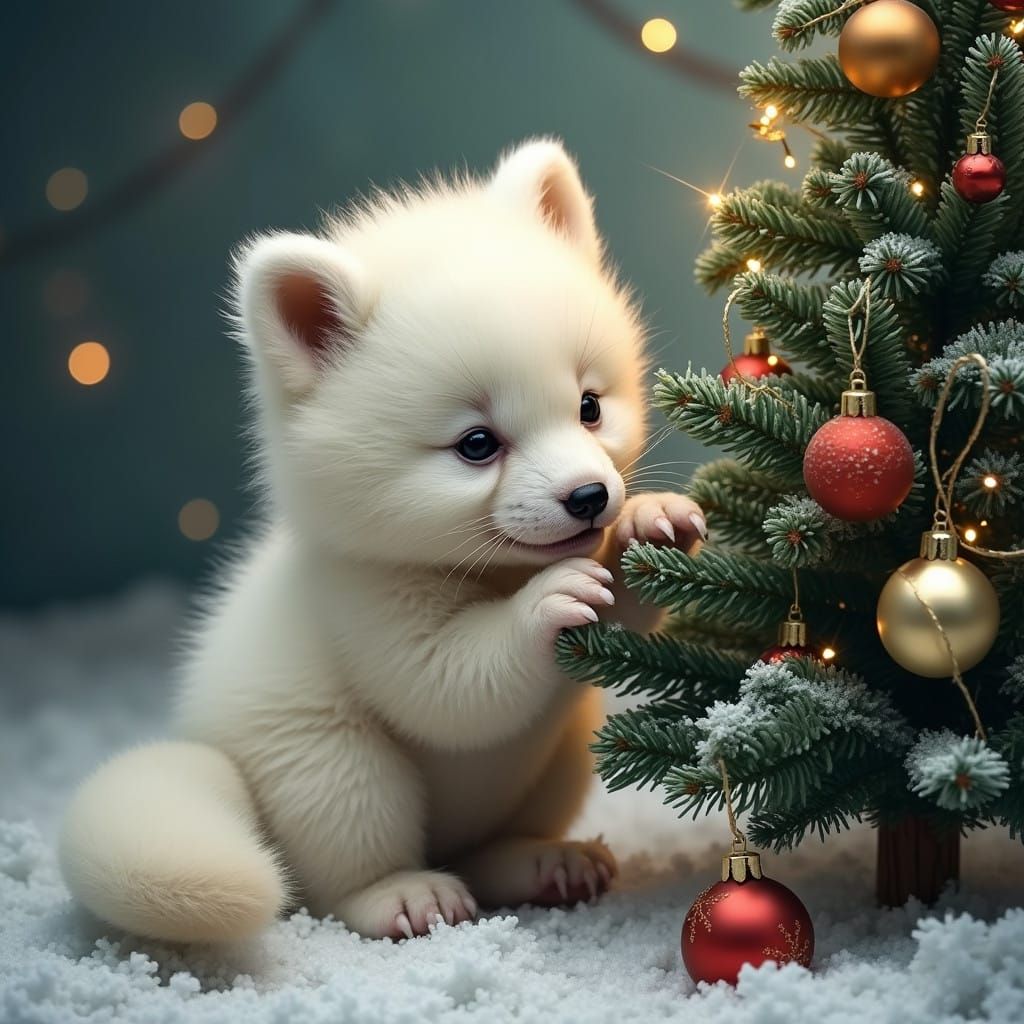 Christmas Tree Decorating in Whimsical Forest Style