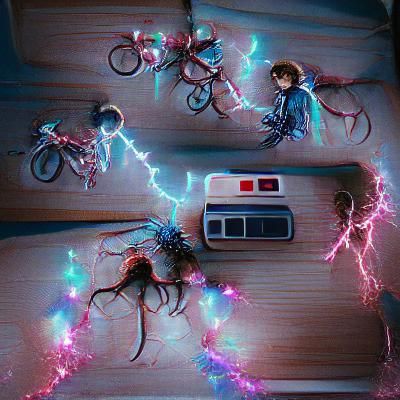 Nostalgic Retro-Futuristic Sci-Fi Landscape