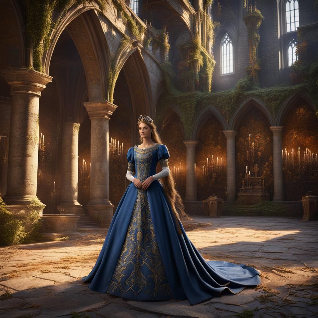 Princesses of Camelot in Majestic Castle Attire