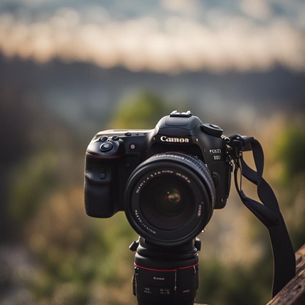 Photographer Captures a Professional Shot with a DSLR Lens