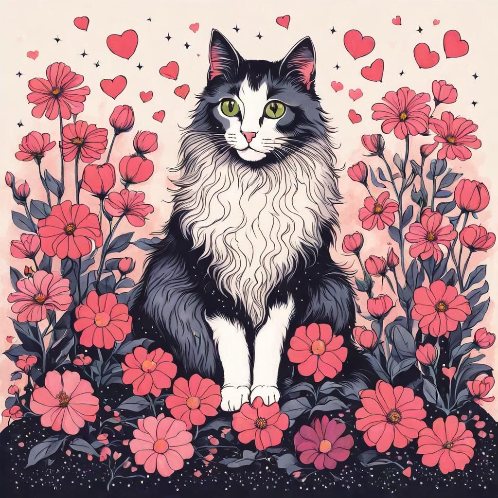 Alan Moore in Whimsical Floral Fantasy