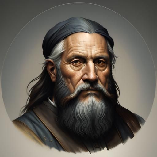 Elegant Gentleman in Soft Pastel Hues - Leonardo da Vinci St...