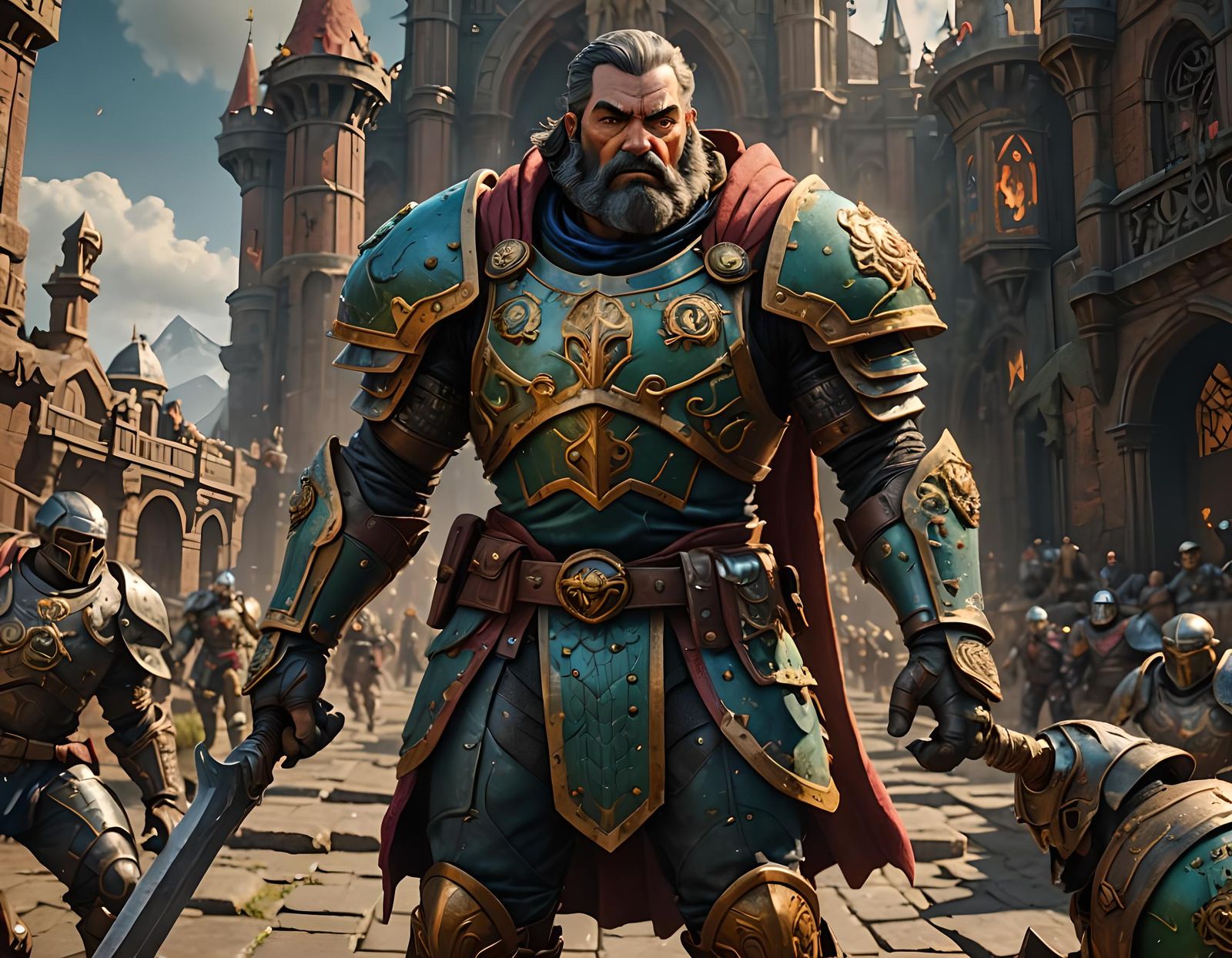 Cyberpunk-Inspired Master of the Universe Portrait