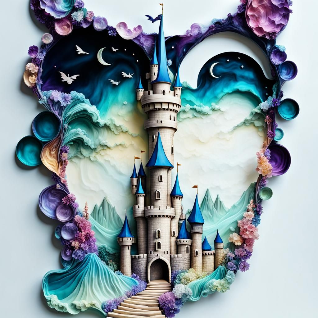Fairytale Fantasy Castle on Tidal Wave