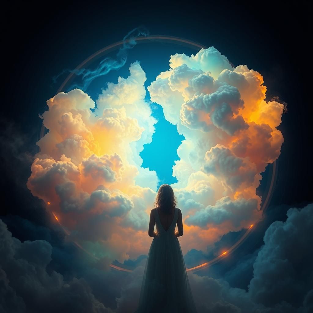 Glowing Mythical Clouds in Ethereal Dreamscapes