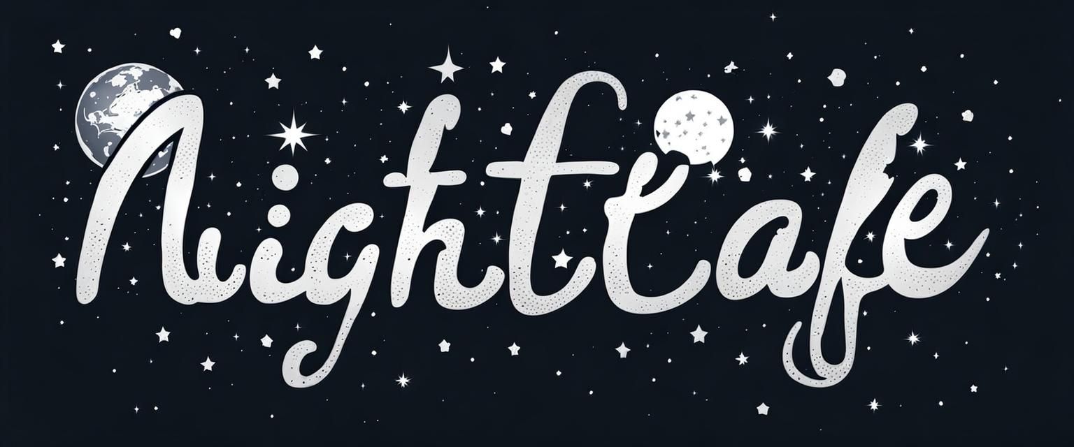 Cosmic Writing in a Night Cafe