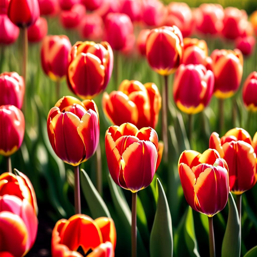Soft Focal Tulip Bloom in Ethereal Light