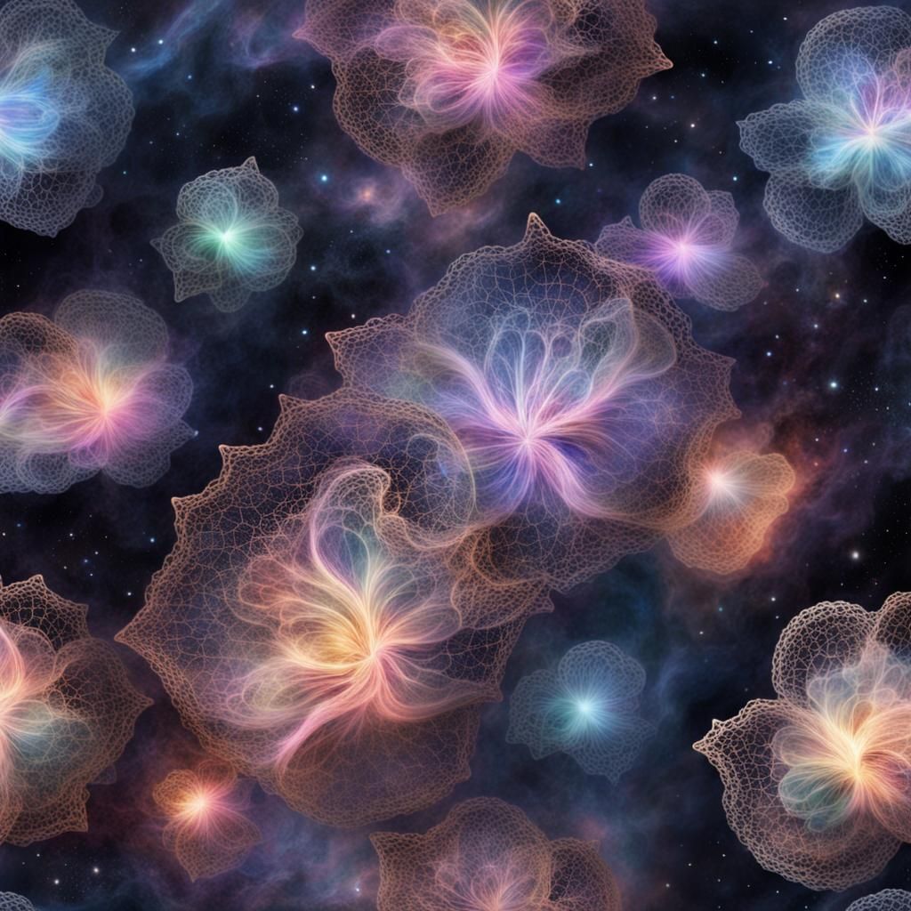 Fantasy Silk Nebula in Celestial Elegance