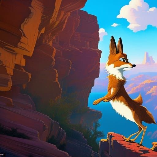 Wile E. Coyote Selfie: Falling with Style