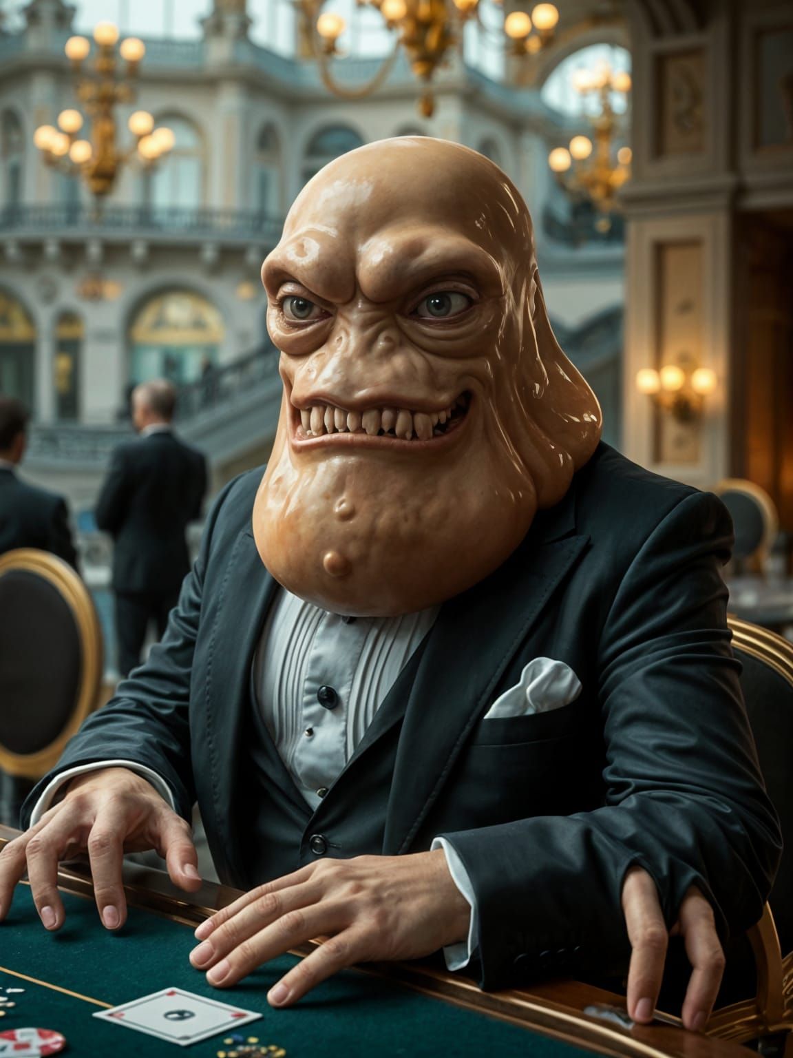 Eldritch Casino Creature: Gooey Blob Monster in Monte Carlo...