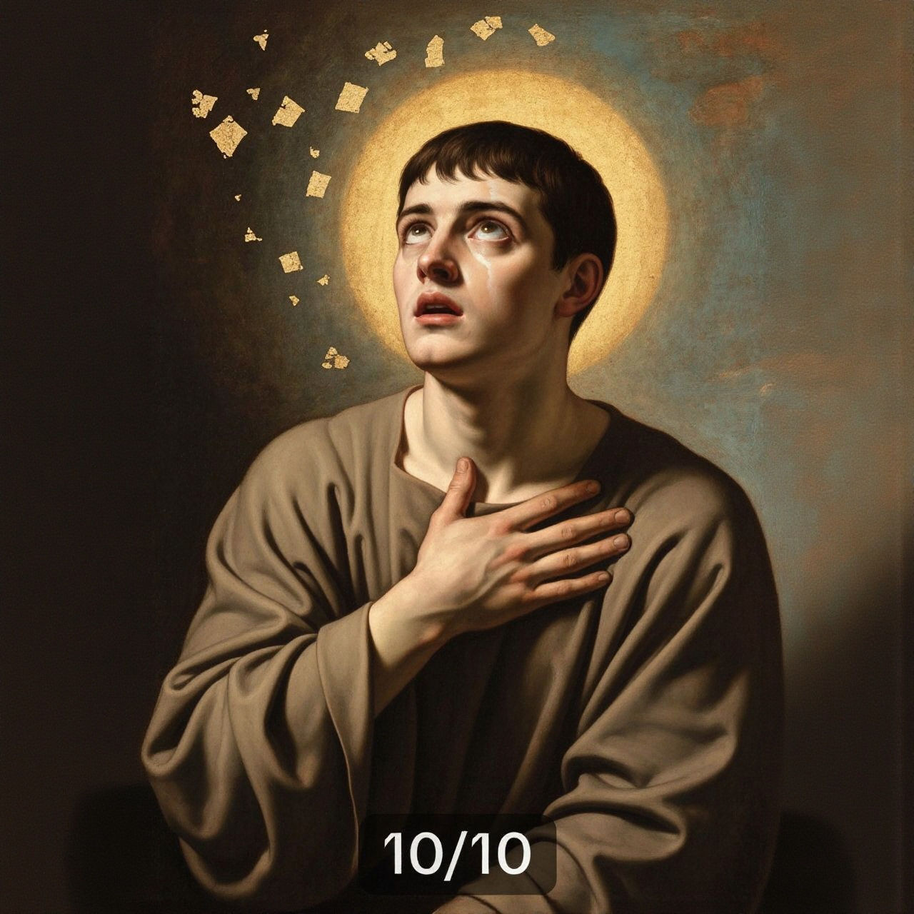 Exasperated Young Man as Penitent Magdalene