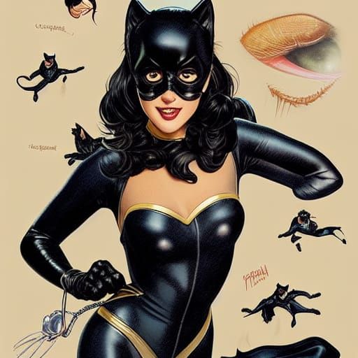 Phoebe Cates as Feline Superhero in Intricately Detailed DC....