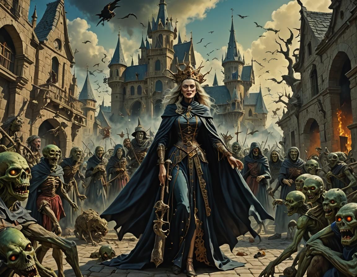 The Witch Queen in Dark Fantasy Realm