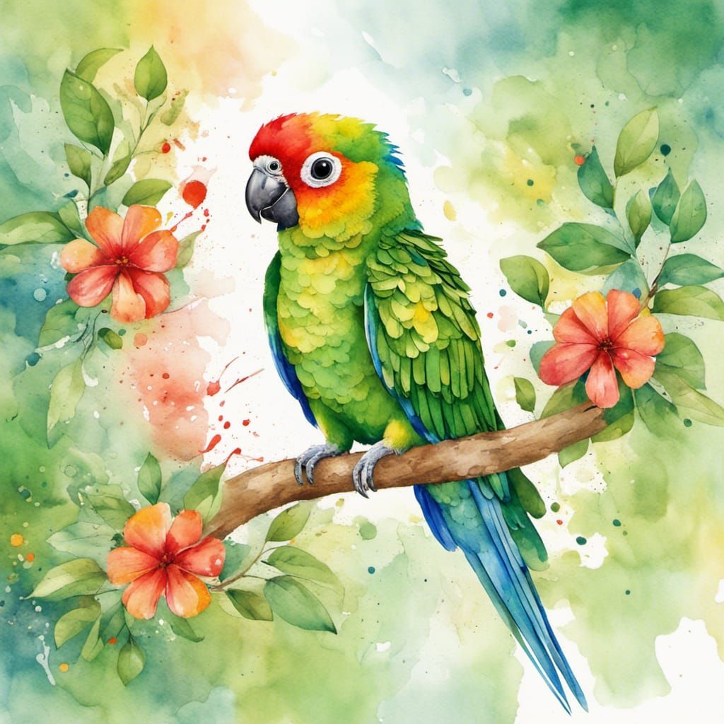 Green-cheeked conure  parakeet