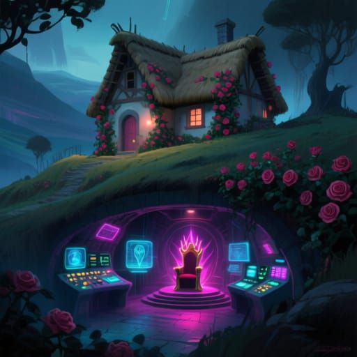 Hidden Supervillain Lair Beneath Charming Cottage