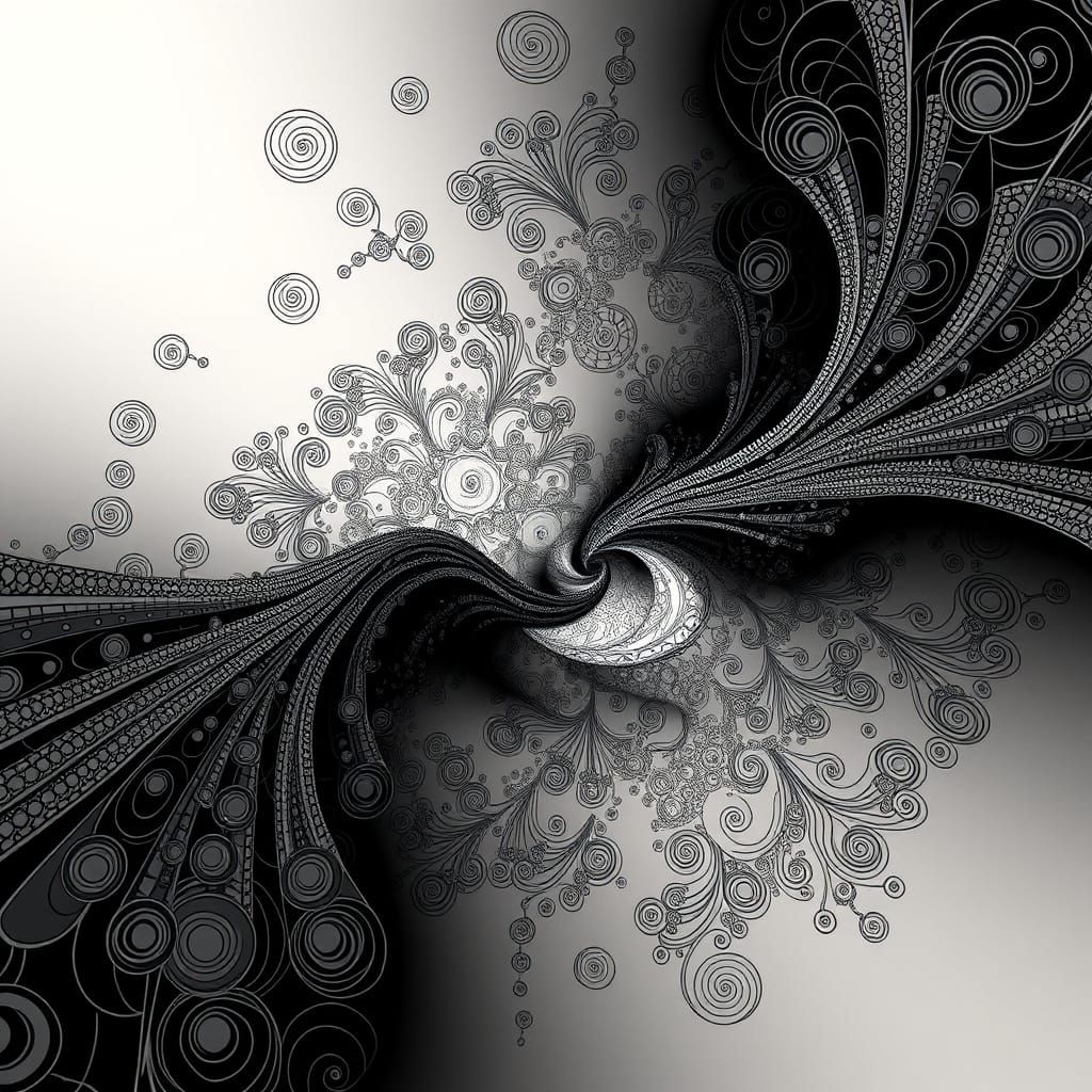 Fractal Hypnosis in Abstract Vector Shading