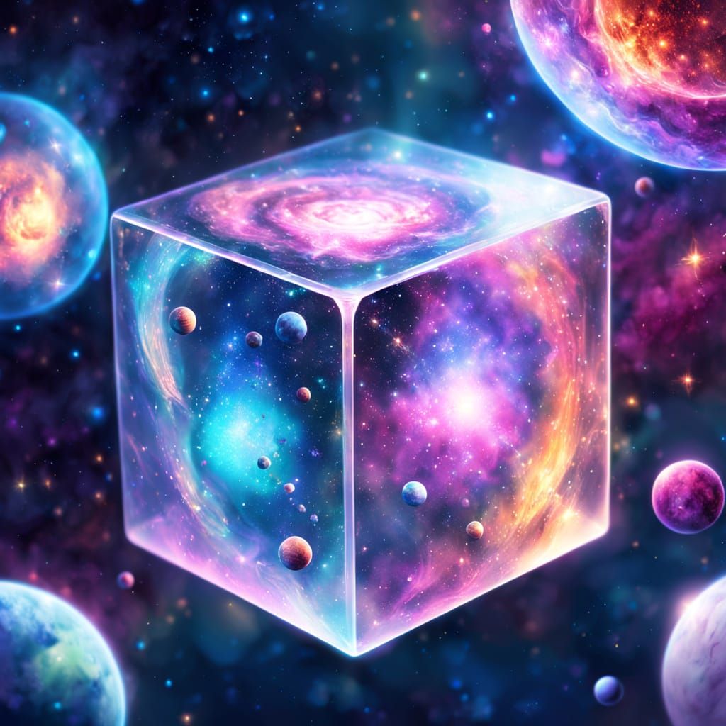 Ethereal Cosmic Cube in Infinite Space