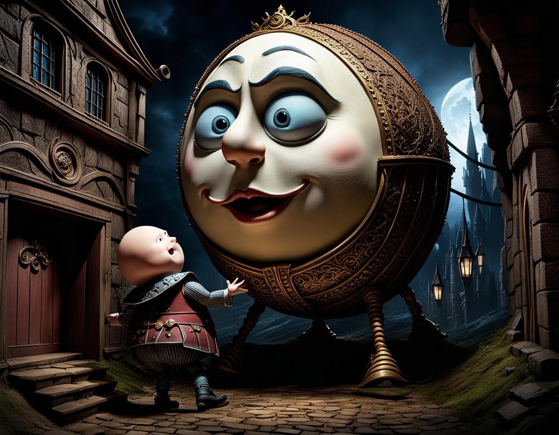Dark Fantasy Twist on Humpty Dumpty by Masterful Artists