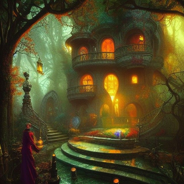 Magicians life in mystical Villa by Tomasz Strzalkowski, Tho...