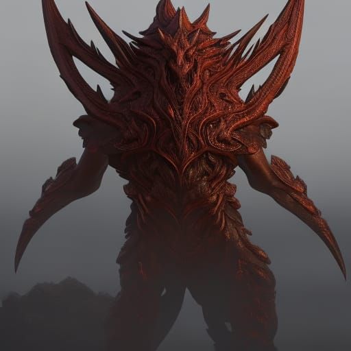 Surreal Lava Beast of Dark Fantasy