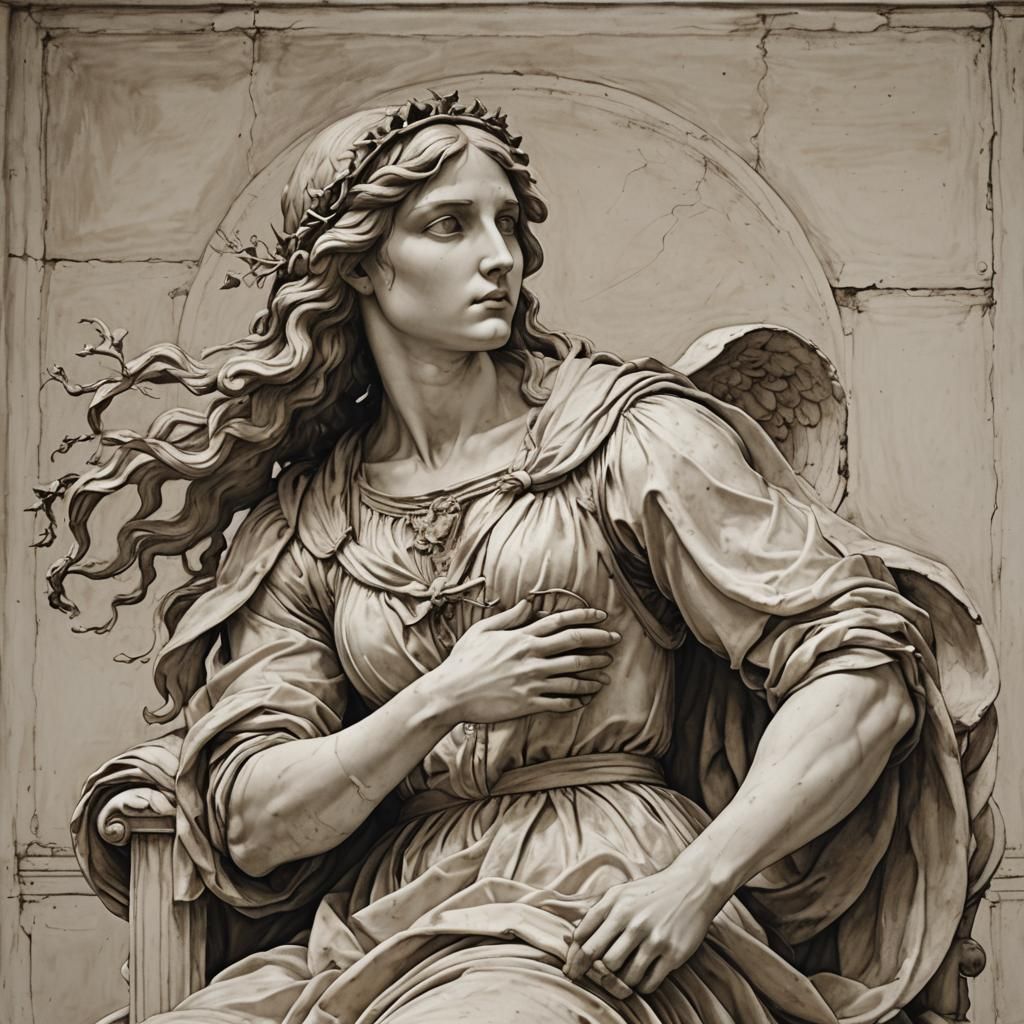 Ethereal Goddess in Renaissance Style