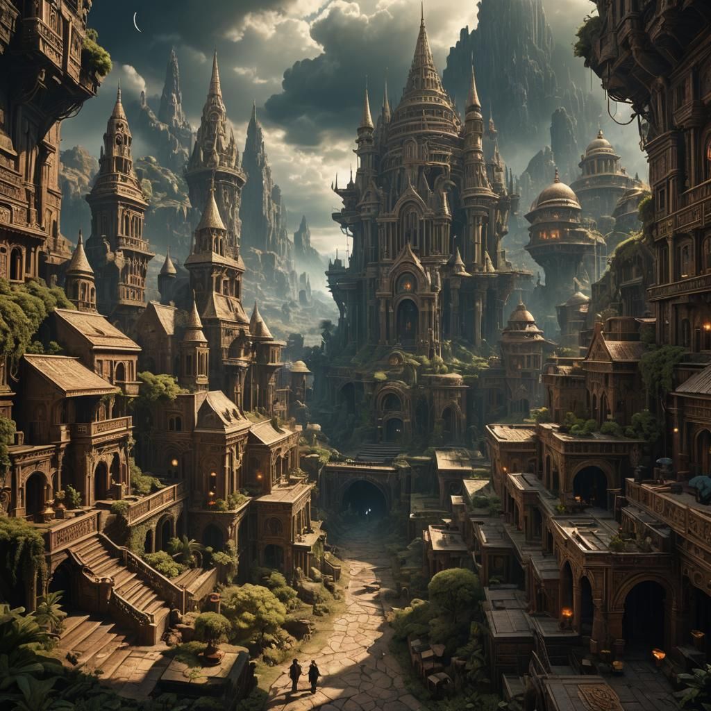 Epic Ophanim Digital Painting in Cinematic Style