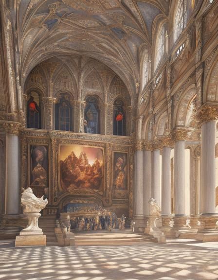 Renaissance-Inspired 8K Photoillustration in High-Definition