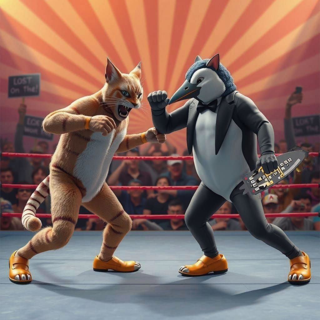 Wacky Wrestling Brawl in Cartoonish Chaos