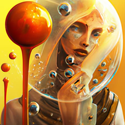 Stunning Fashion Fantasy Trapped Inside Amber