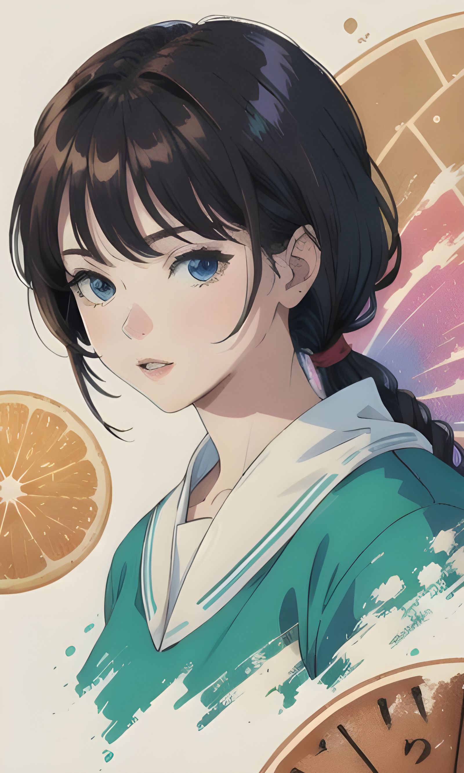 Mourning Melancholy Landscape at Dusk