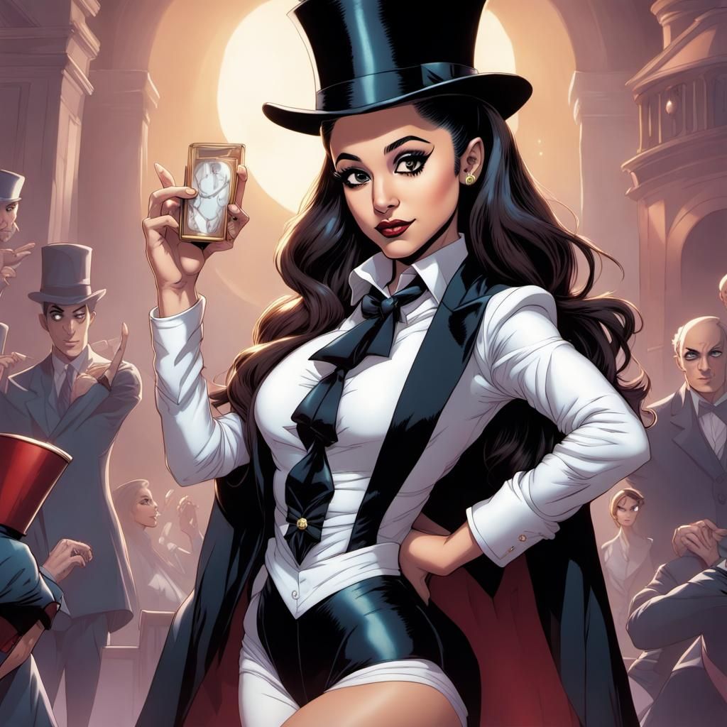 Ariana Grande as Zatanna in a Magical John Romita-Inspired G...