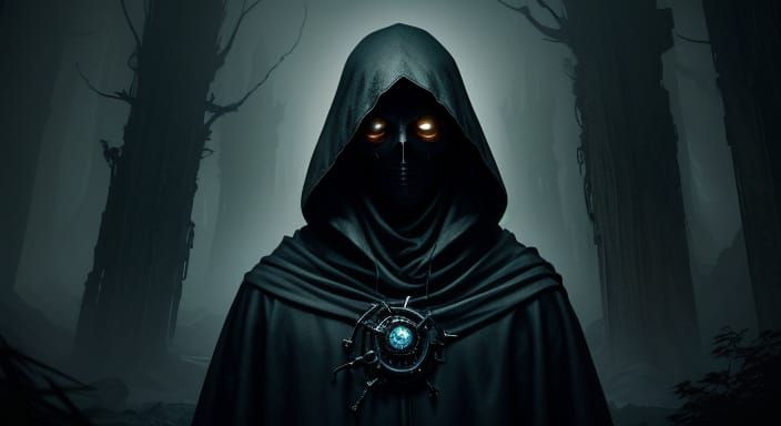 Enigmatic Steampunk Figure Unveils Dreamscape