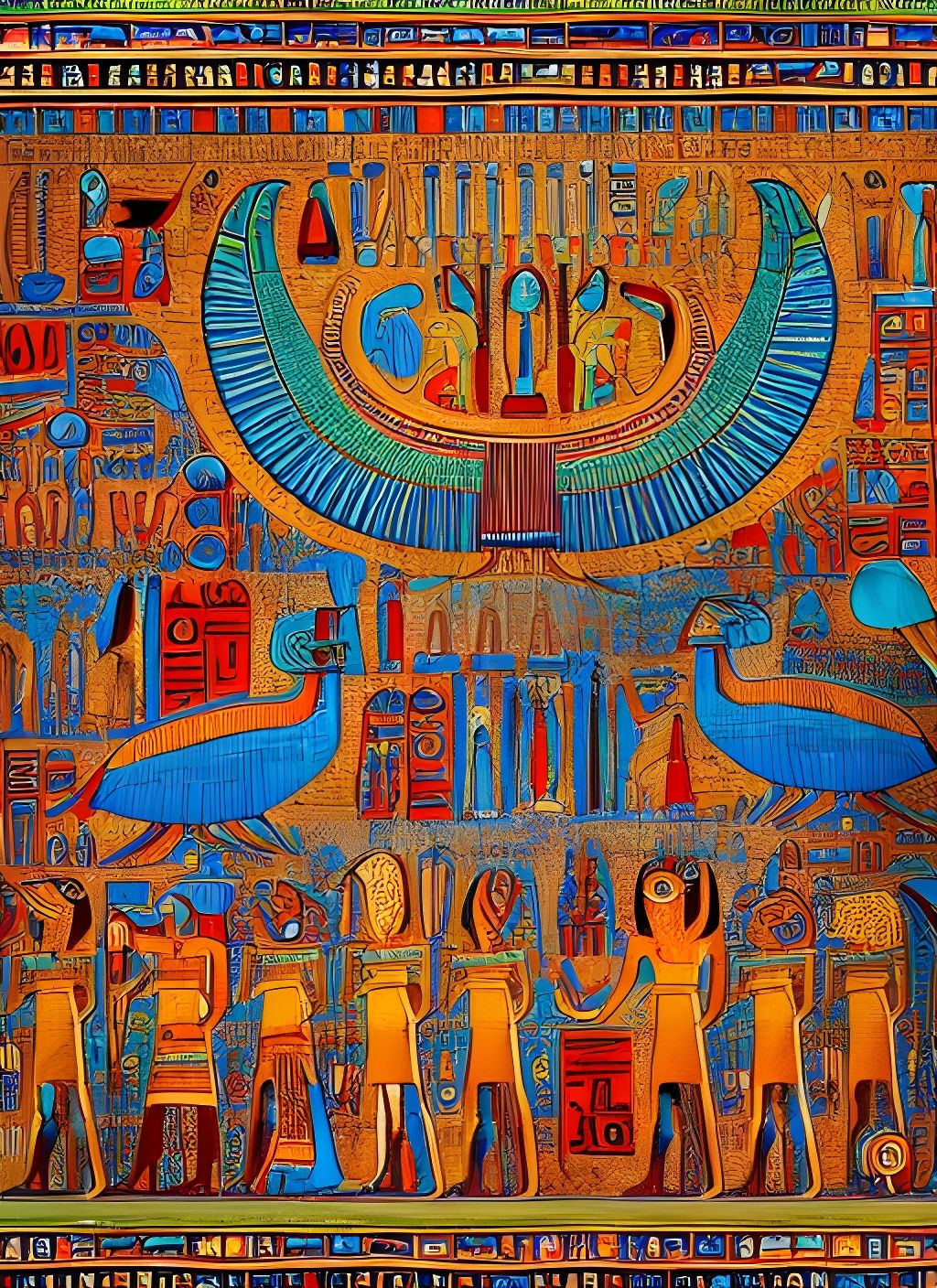Ancient Egyptian tapestry 1