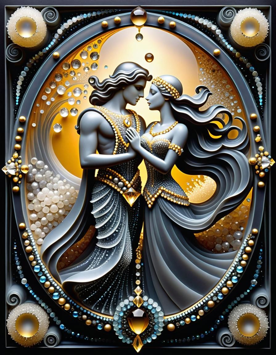 Crystal Mosaic Art, Dancing Couple