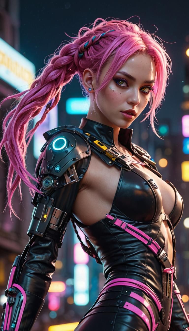 Night City Cyberpunk Pixie Beau