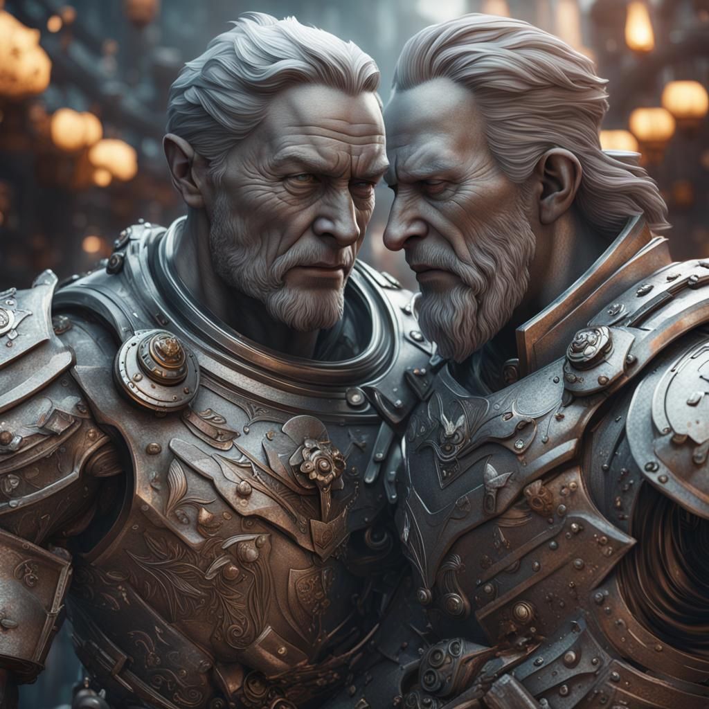 Imaginative scenes that highlight characters embracing their...