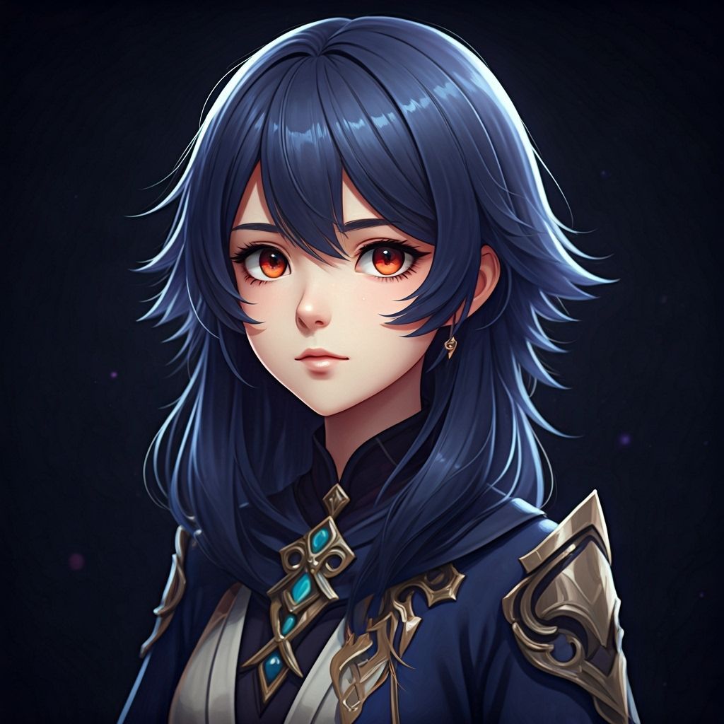 Anime Queen in a Dramatic 3D Style