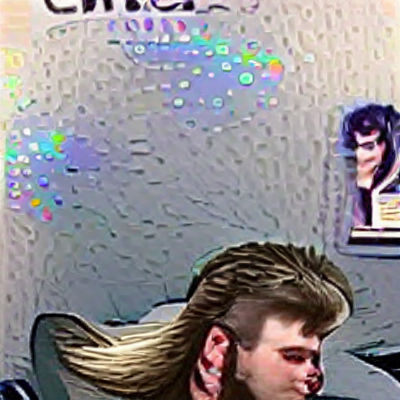 Retro Rockstar Boy with a Show-Stopping Mullet