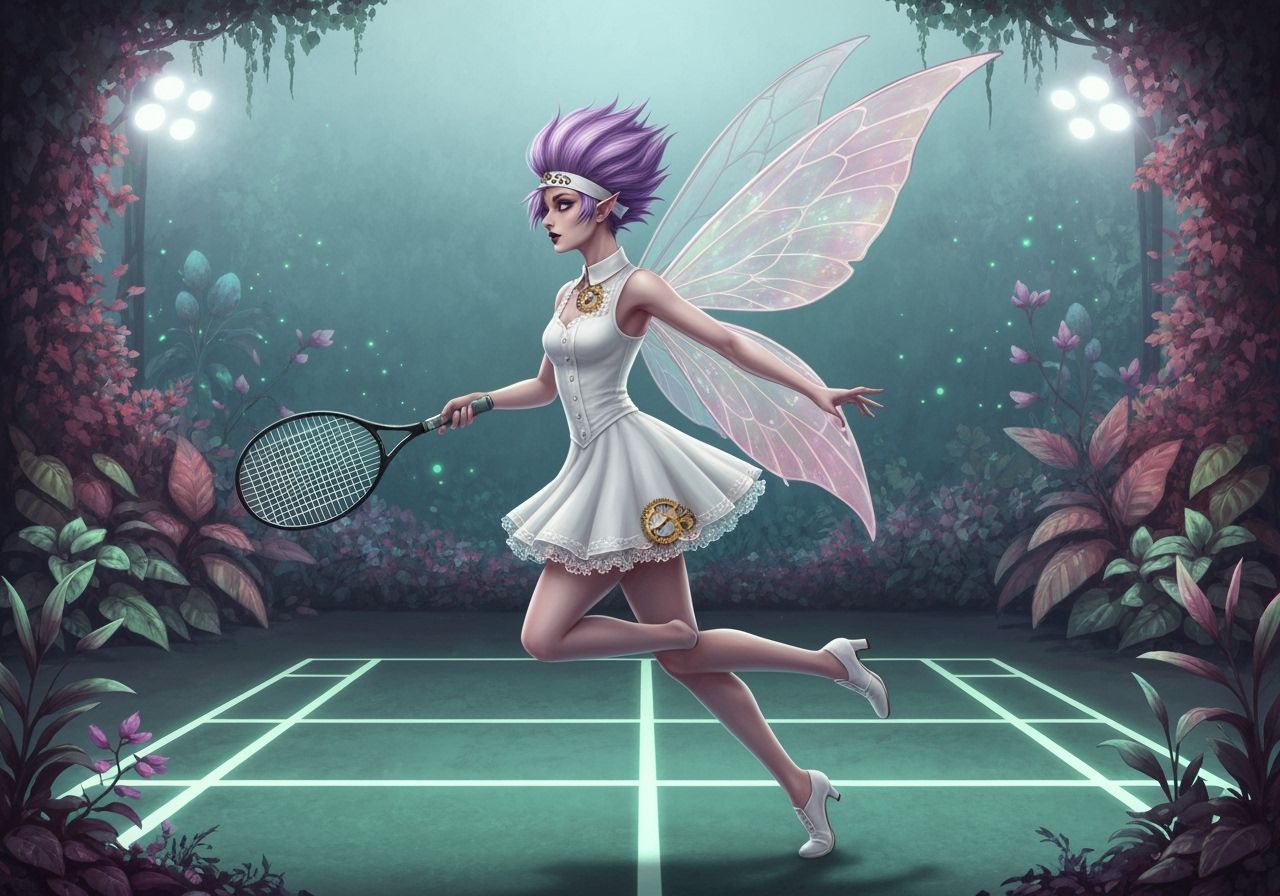 Gothic Fairy Returns Serve on Bioluminescent Court