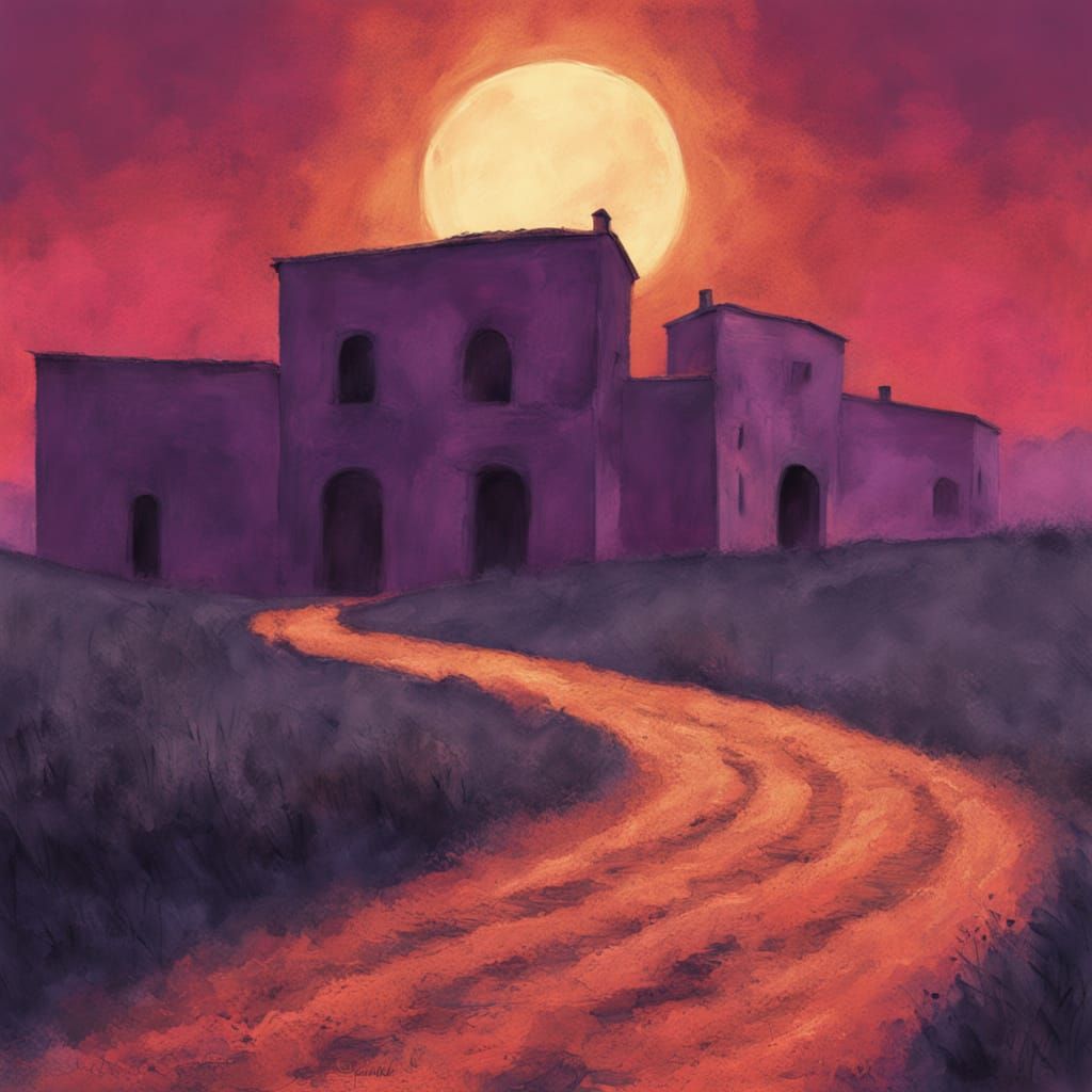 Graffiti Art in a Disco with Vivid Sky