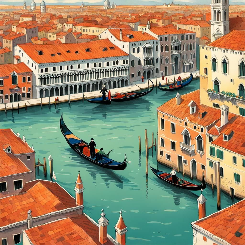 Enchanting Venice Storybook Scene