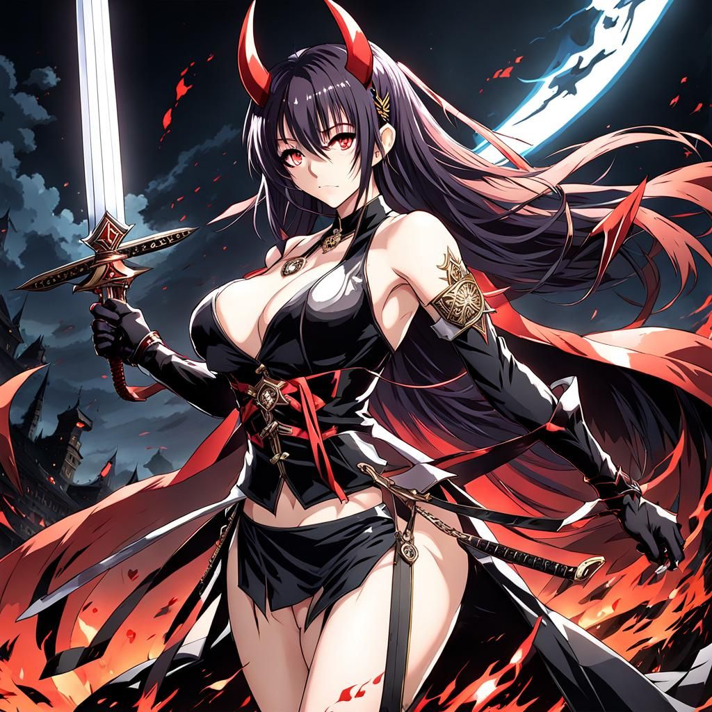 Surreal Anime Demon Goddess Reveal