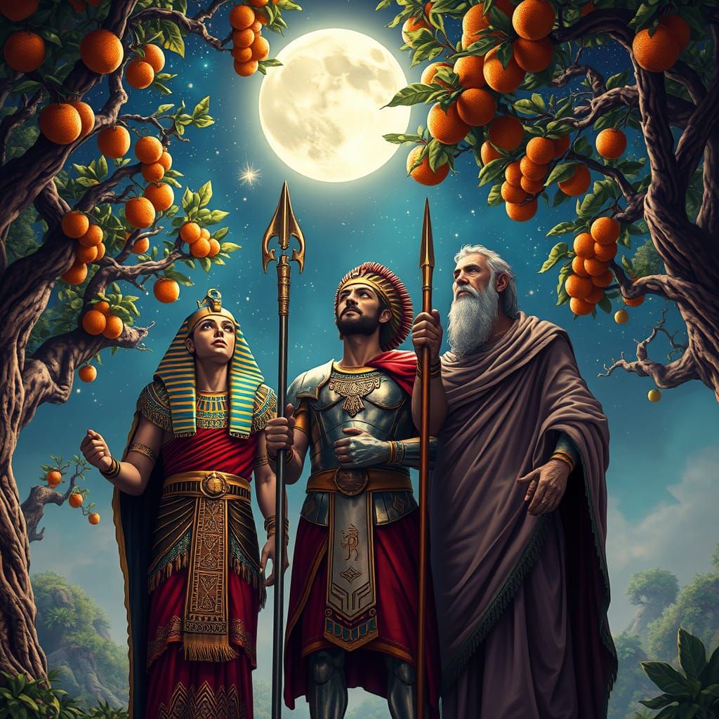 Egyptian, Roman, and Greek Leaders Unite in Cosmic Harmony