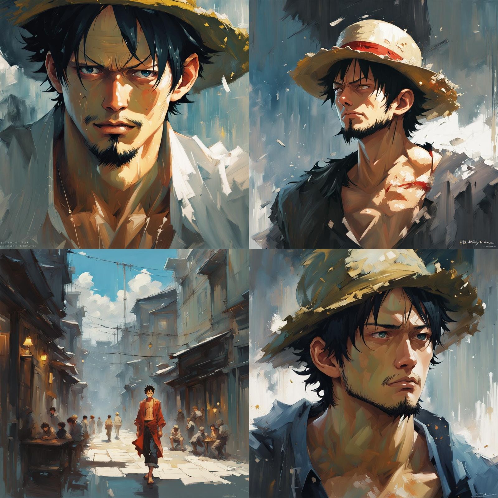 Majestic Oil Painting in the Style of Studio Ghibli