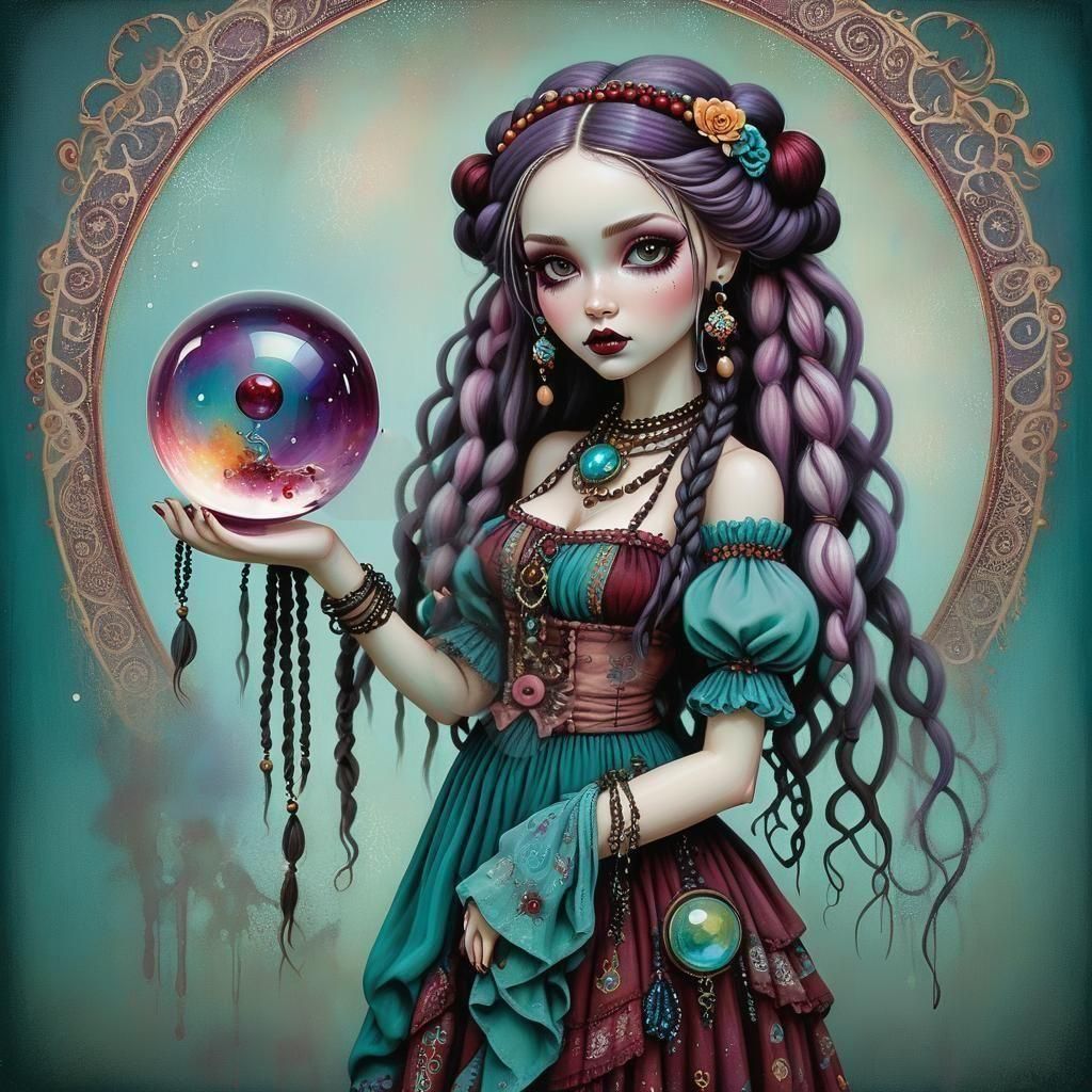 Mark Ryden Inspired Whimsical Gypsy Goddess