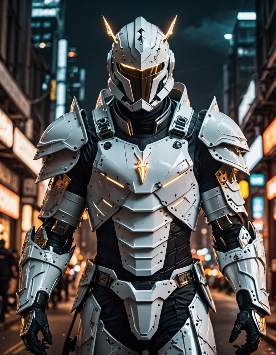 NEON KNIGHT: White Armor...