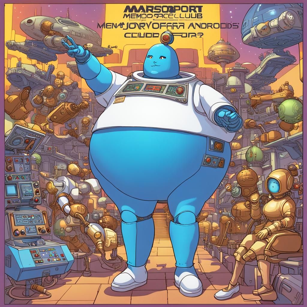 Cosmic Disco Dreams in Futuristic Marsport