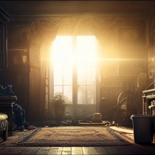 Sunlit Morning in a Cluttered Apartment