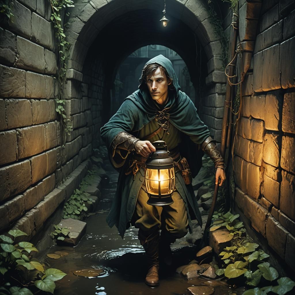 Mysterious Half-Elf Bard Enters Dark Fantasy Sewer